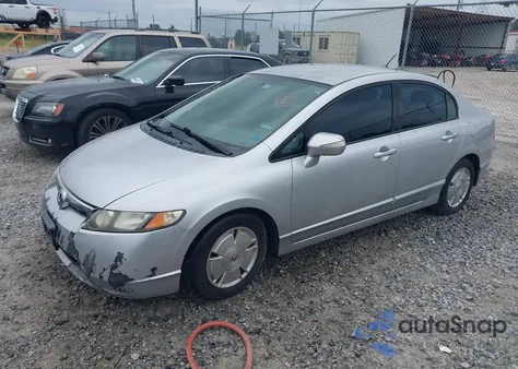 2008 Honda Civic Hybrid from USA, damaged, VIN JHMFA36268S026909